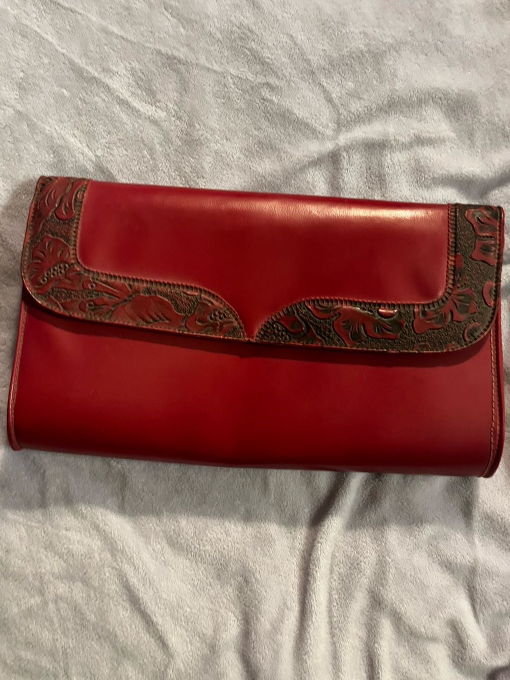 Vintage Clutch- Red